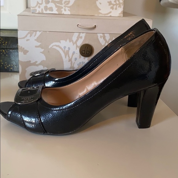 Etienne Aigner Black Heels size 7 - Picture 2 of 8